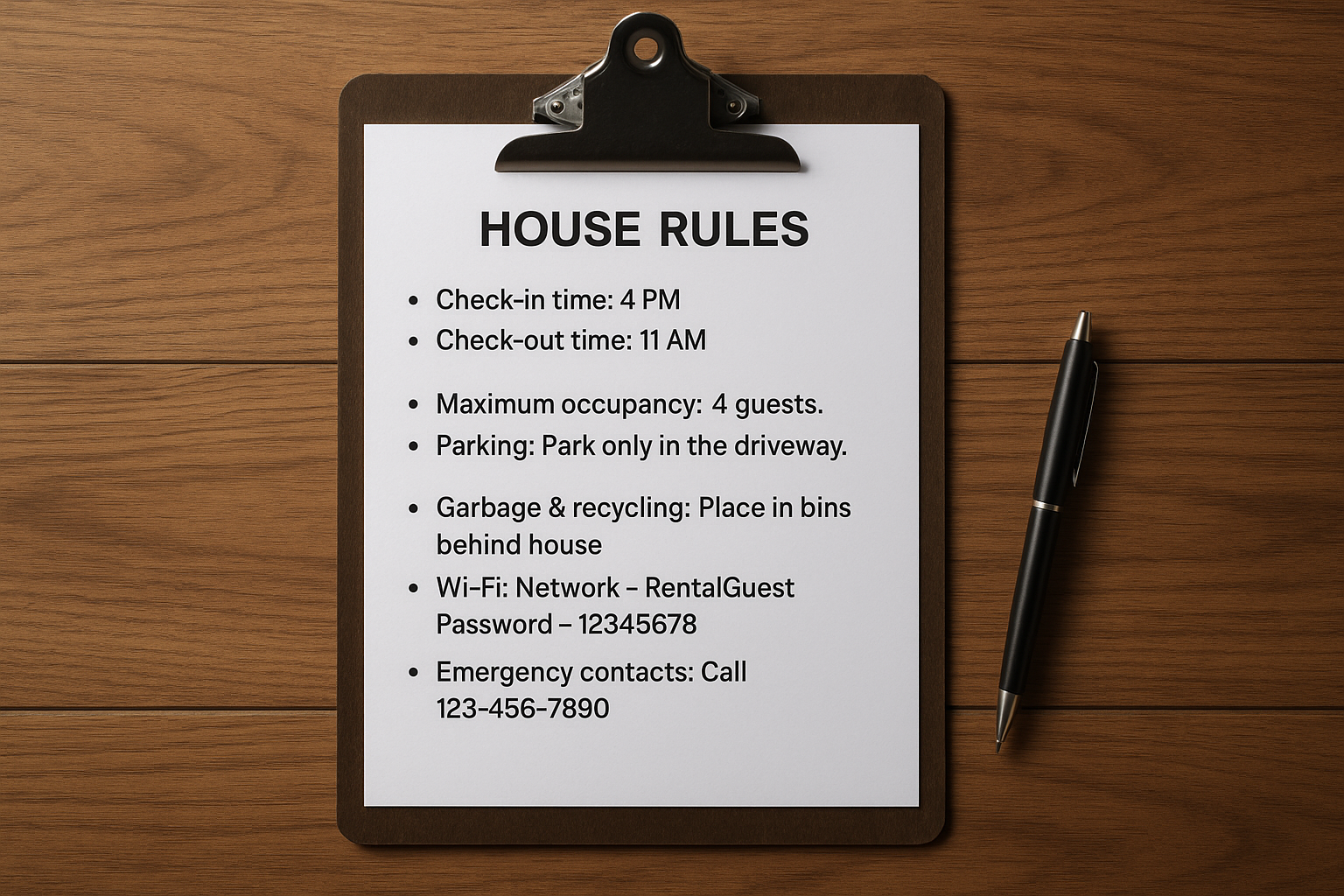What to Include in Your House Rules for a Short-Term Rental